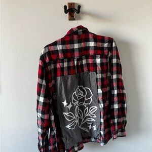Woolrich Red and Gray Plaid Shirt